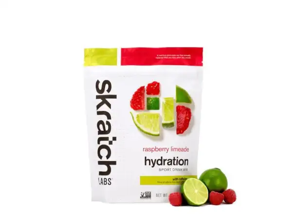 Skratch Labs Hydration Sport Drink Mix iontový nápoj 440 g malina/limeta + kofein