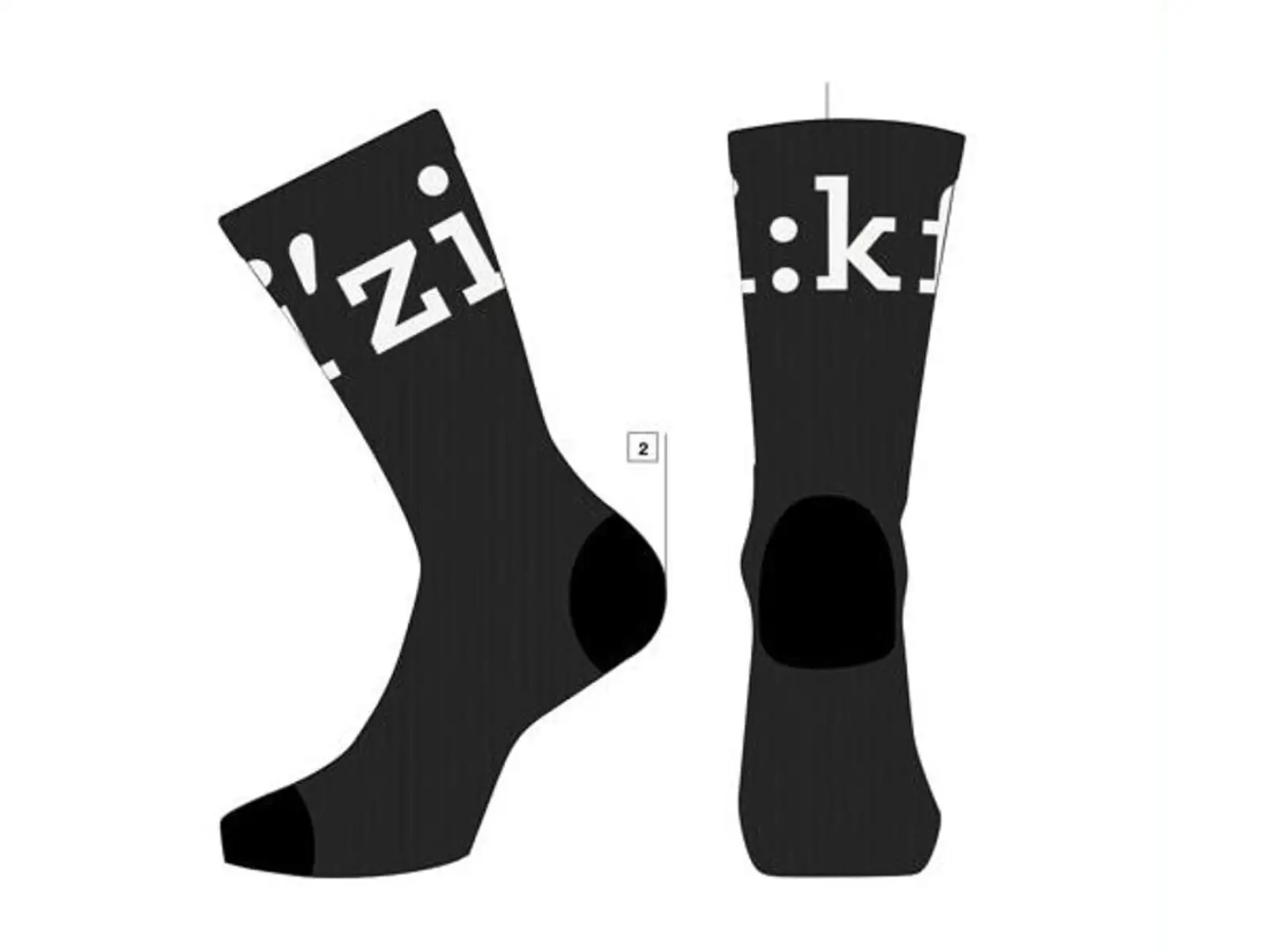 Fizik Team Edition ponožky Black/White