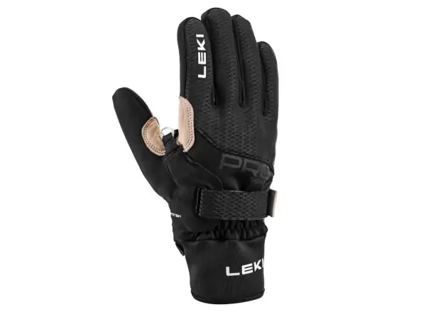 Leki PRC Premium ThermoPlus Shark běžecké rukavice Black/Sand