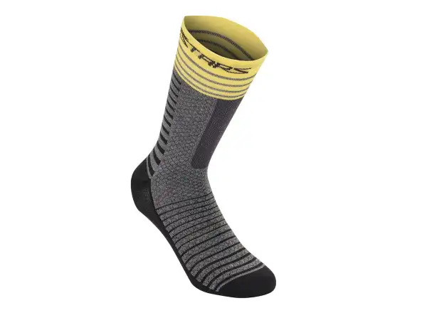 Alpinestars Drop 19 ponožky mid grey/yellow