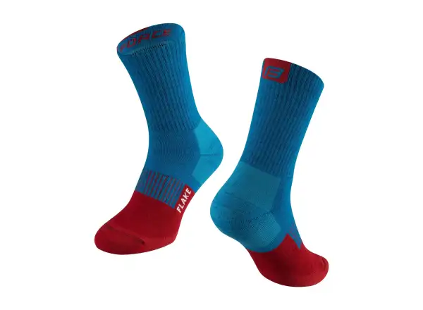 Force Flake zimní ponožky modrá/červená