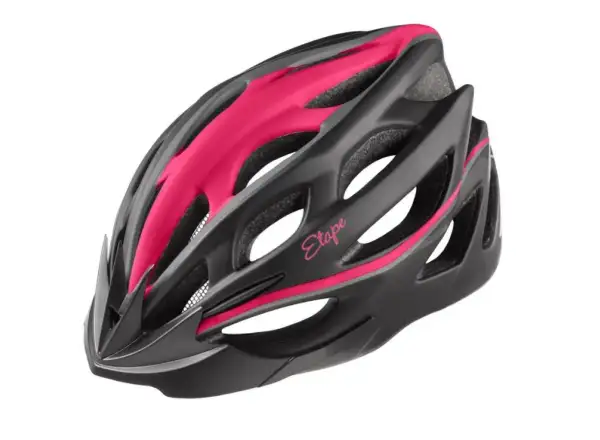 Etape Vesper cyklistická přilba černá/růžová mat