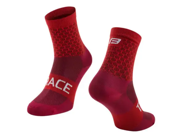 Force Trace cyklistické ponožky červená