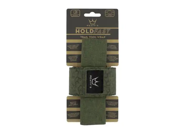 Peatys Holdfast trail tool wrap páska na rám moss green