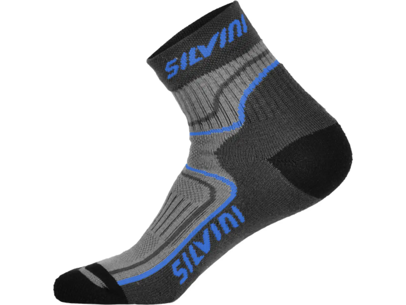 Silvini Mincio ponožky outdoor šedá-modrá