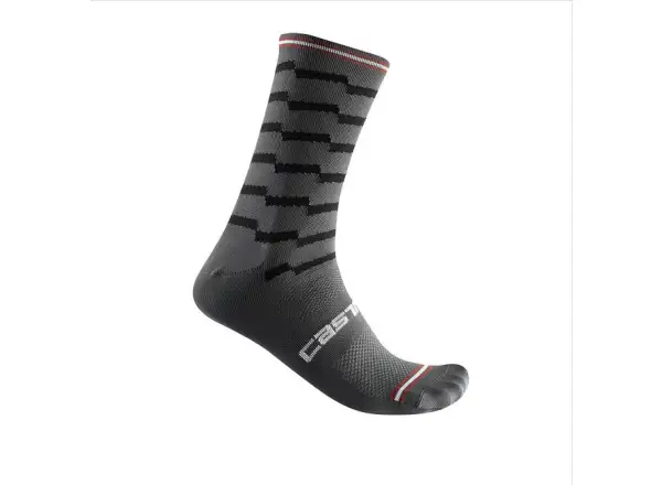 Castelli Unlimited 18 ponožky Dark Gray/Black
