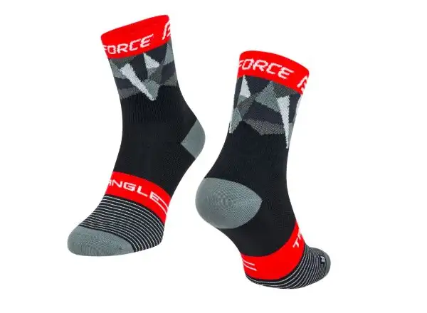 Force Triangle ponožky černá/šedá/růžová