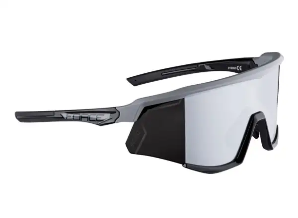 Force Sonic cyklistické brýle šedá/černá, černá zrcadlová skla