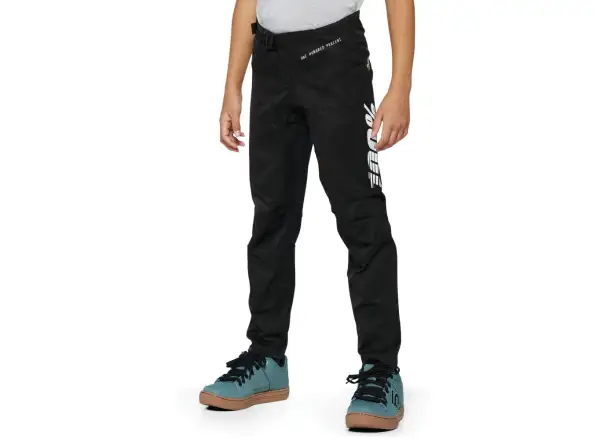 100% R-CORE Youth dětské kalhoty Black