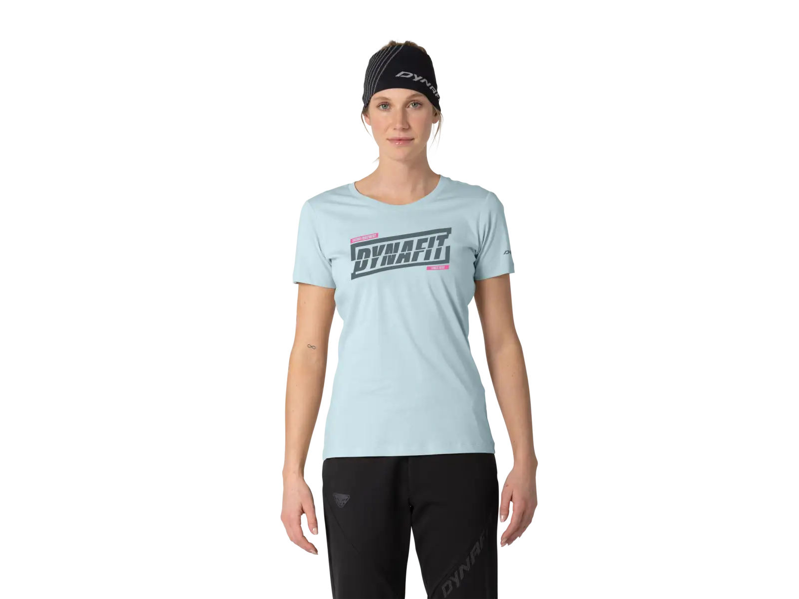 Dynafit Graphic Cotton dámské triko krátký rukáv Cloud Blue/Tabloid