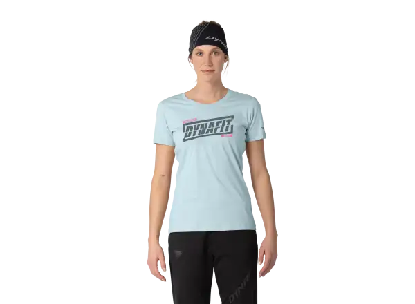 Dynafit Graphic Cotton dámské triko krátký rukáv Cloud Blue/Tabloid