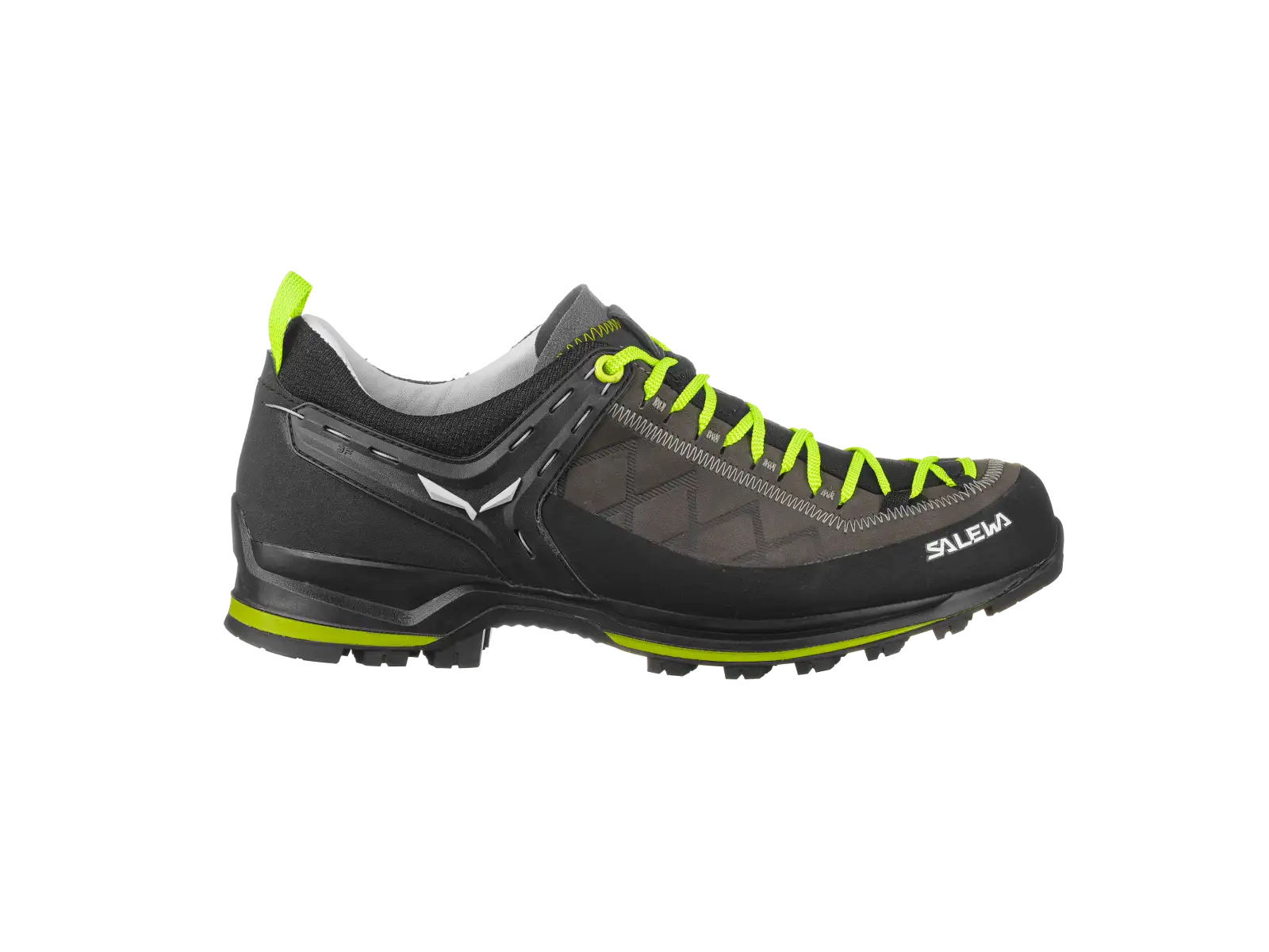 Salewa Mountain Trainer 2 Leather pánské boty Smoked/Fluo Green