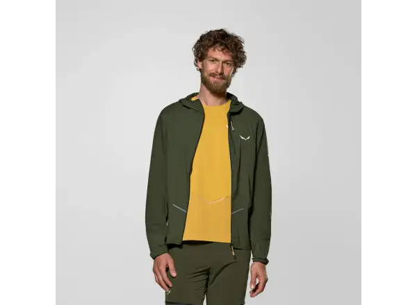 Salewa Pedroc Wind Light pánská mikina Dark Olive