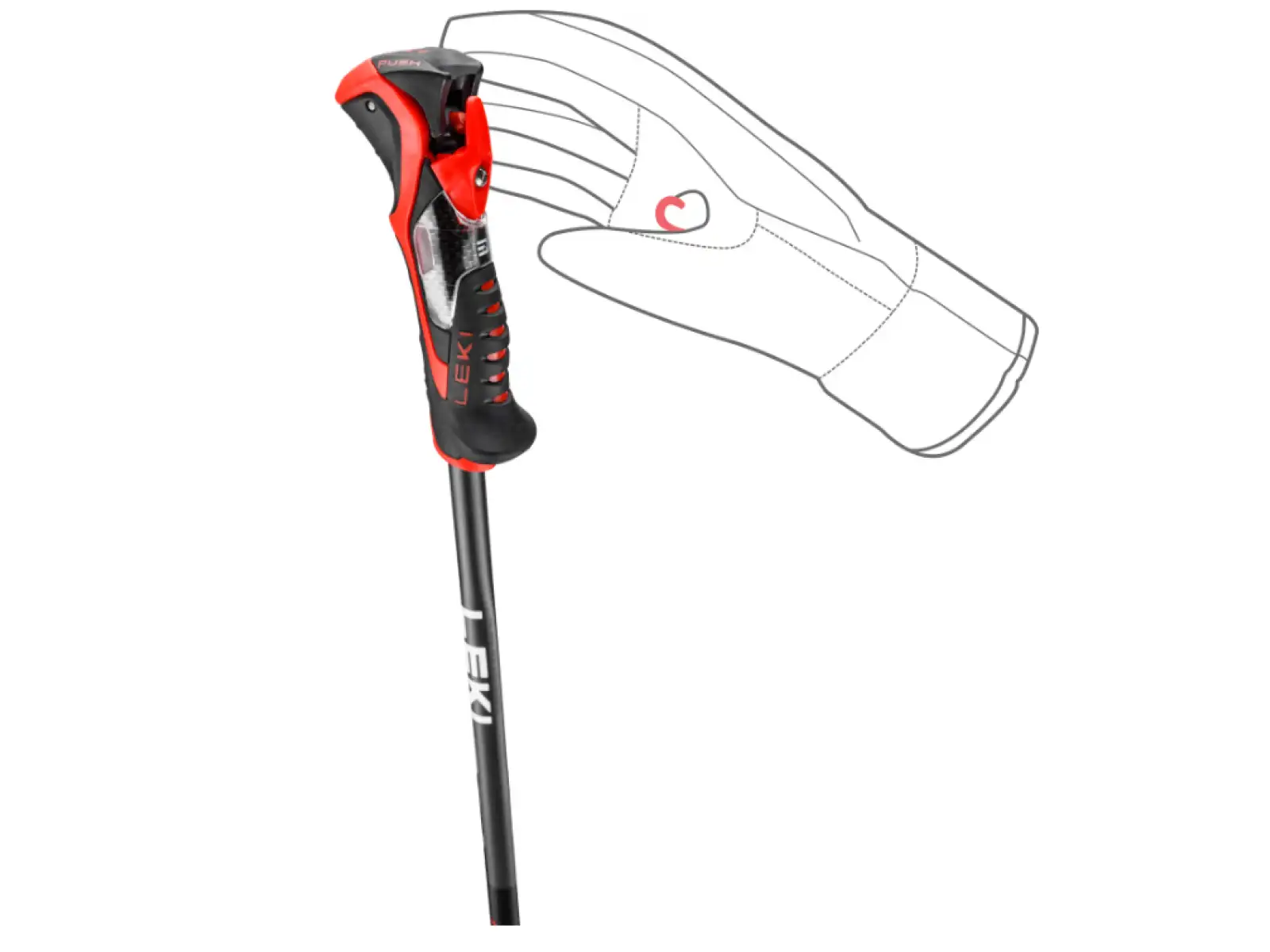 Leki Airfoil 3D sjezdové hole Black/Dark Anthracite