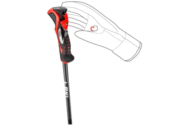 Leki Airfoil 3D sjezdové hole Black/Dark Anthracite