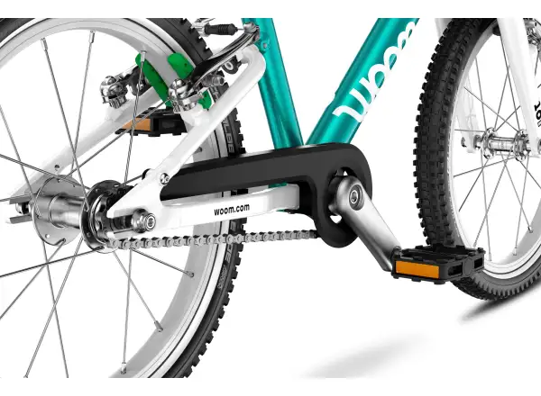 Woom GO 3 Metallic Turquoise 16 dětské kolo