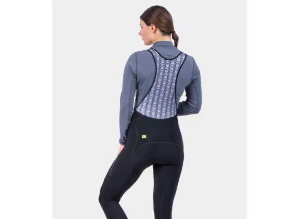 Alé Solid Essential dámské zimní cyklistické kalhoty s laclem Black
