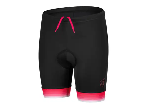 Etape Junior 2.0 dětské kraťasy s vložkou černá/růžová