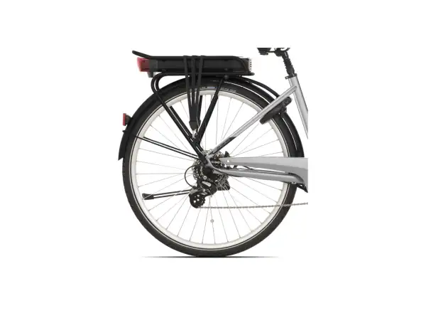 Rock Machine Cityride e400 B městské elektrokolo Gloss Metallic Silver