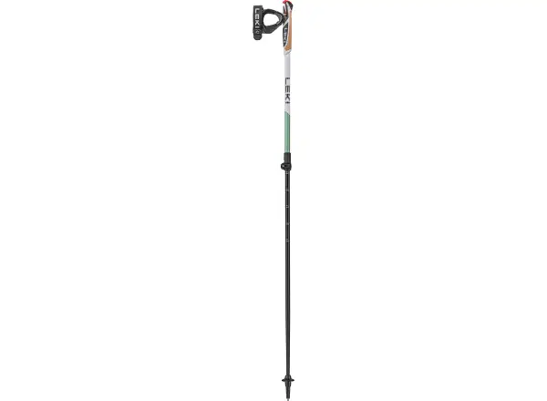 Leki Spin Shark trekingové hole White/SmokeGreen vel.100-130 cm