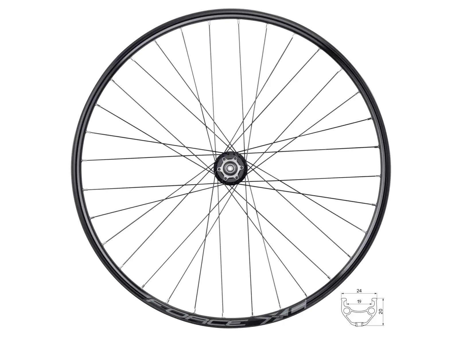Force XC Disc 29" přední vypletené kolo náboj Force F80450