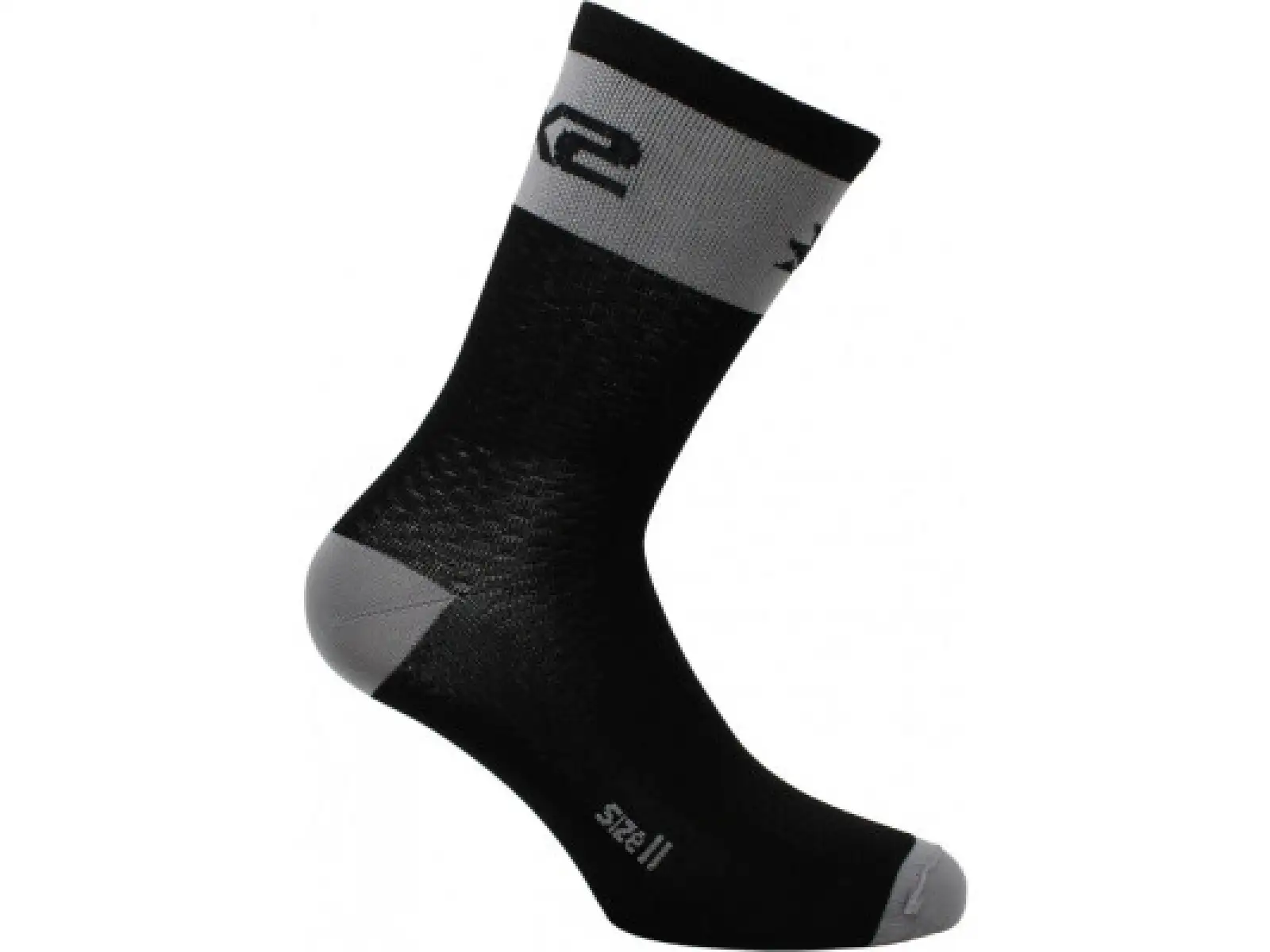 SIXS Short Logo MTB ponožky černá/šedá