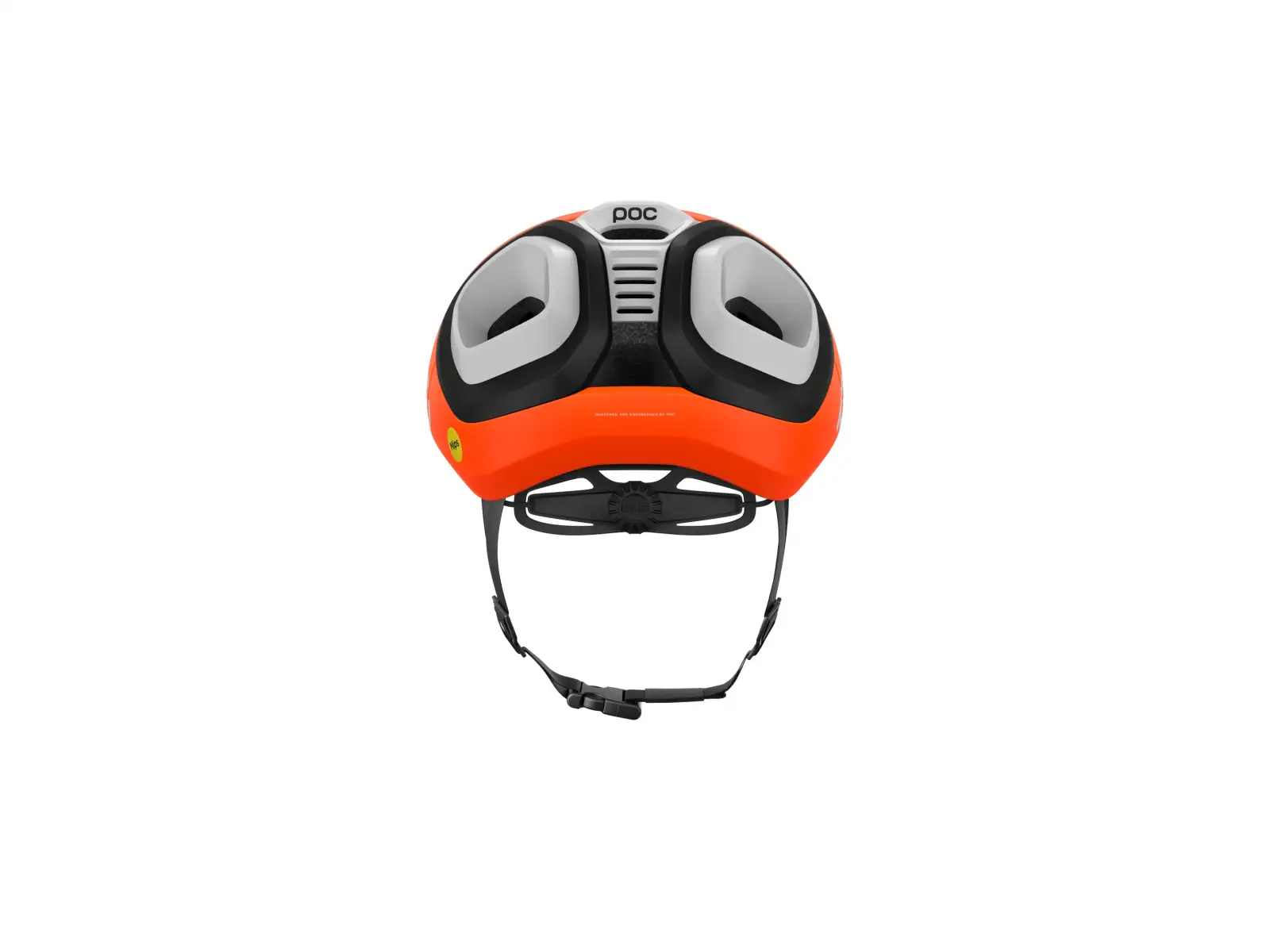 POC Amidal silniční přilba Fluo. Orange Matt/Uranium Black Matt/Hydrogen White Matt