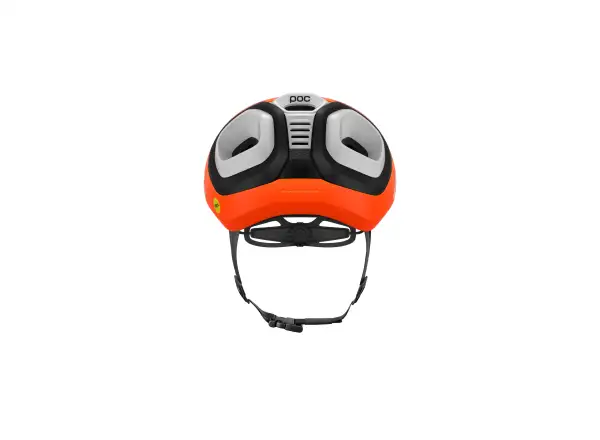POC Amidal silniční přilba Fluo. Orange Matt/Uranium Black Matt/Hydrogen White Matt