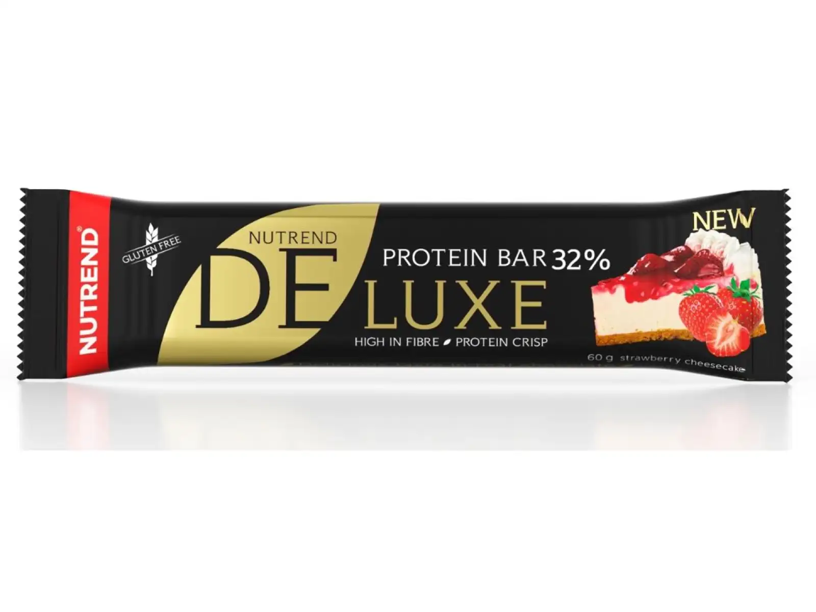 Nutrend Deluxe Protein Bar tyčinka 60g jahodový cheesecake
