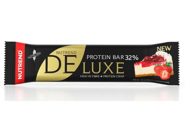 Nutrend Deluxe Protein Bar tyčinka 60g jahodový cheesecake