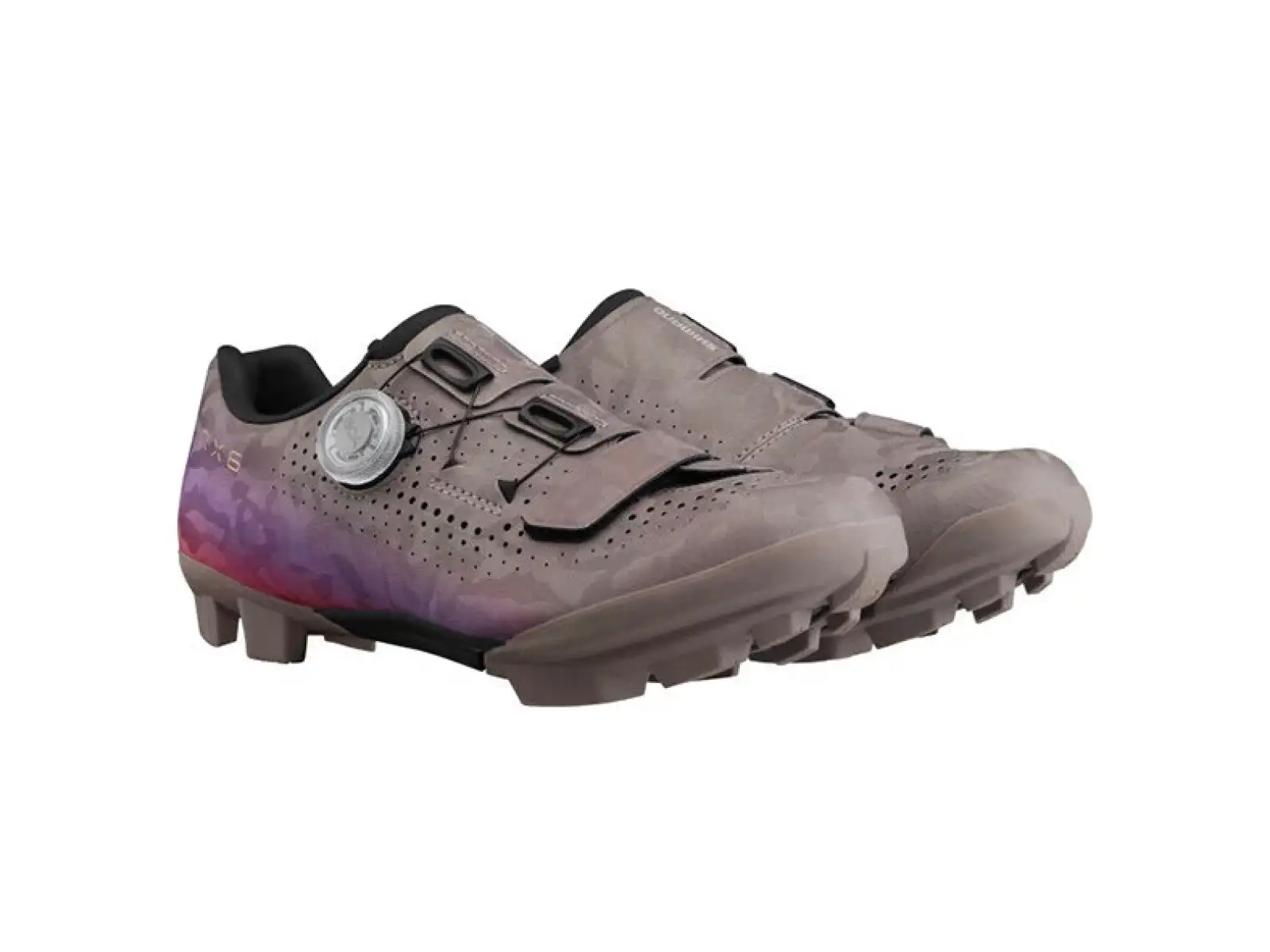 Shimano SH-RX600 dámské gravel tretry šedá/lila