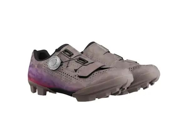 Shimano SH-RX600 dámské gravel tretry šedá/lila
