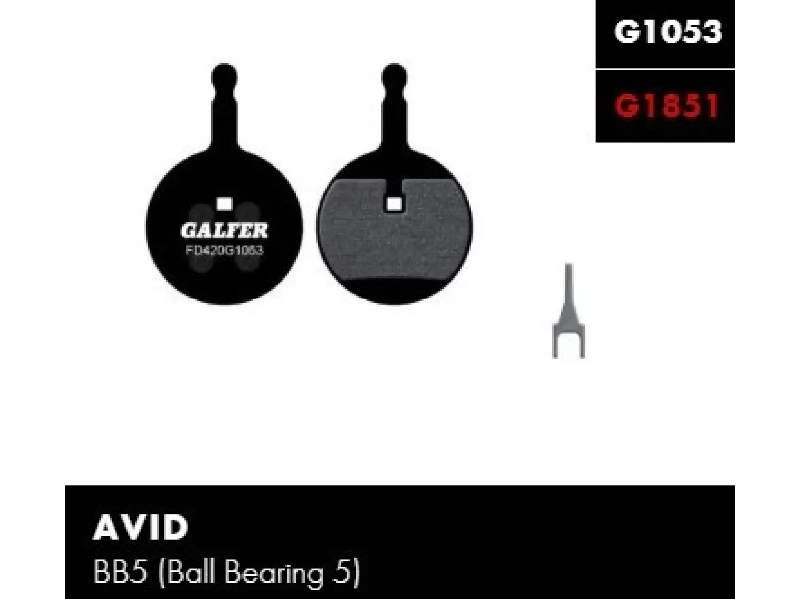 Galfer FD420 Standard G1053 brzdové destičky pro Avid BB5