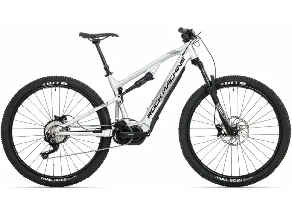 Rock Machine Blizzard INT e30-29 Gloss Silver/Black celoodpružené elektrokolo