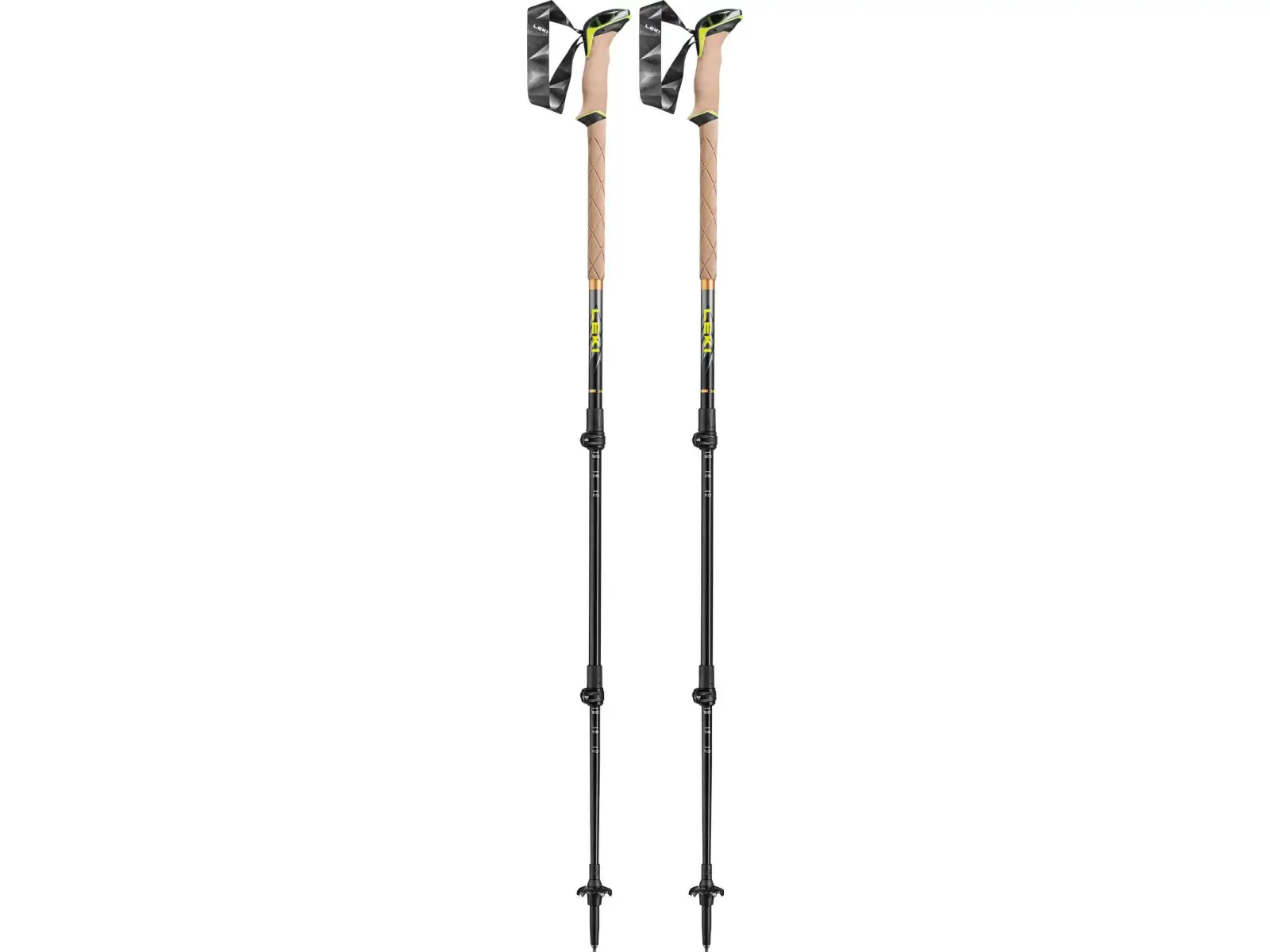 Leki Sherpa trekingové hole Dark Anthracite/Neon/Yellow vel. 110-145 cm