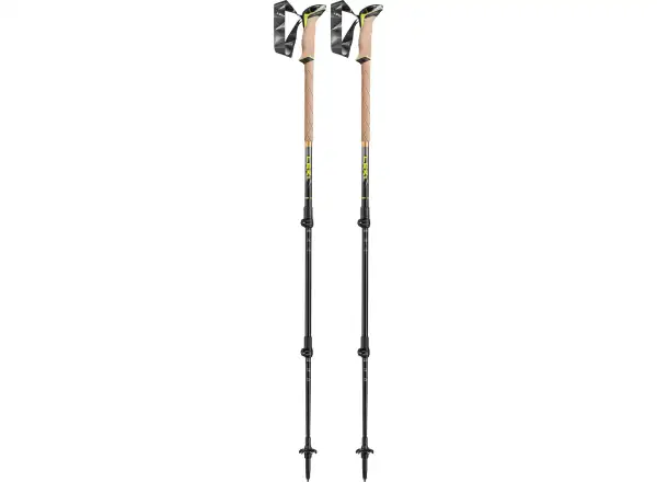 Leki Sherpa trekingové hole Dark Anthracite/Neon/Yellow vel. 110-145 cm