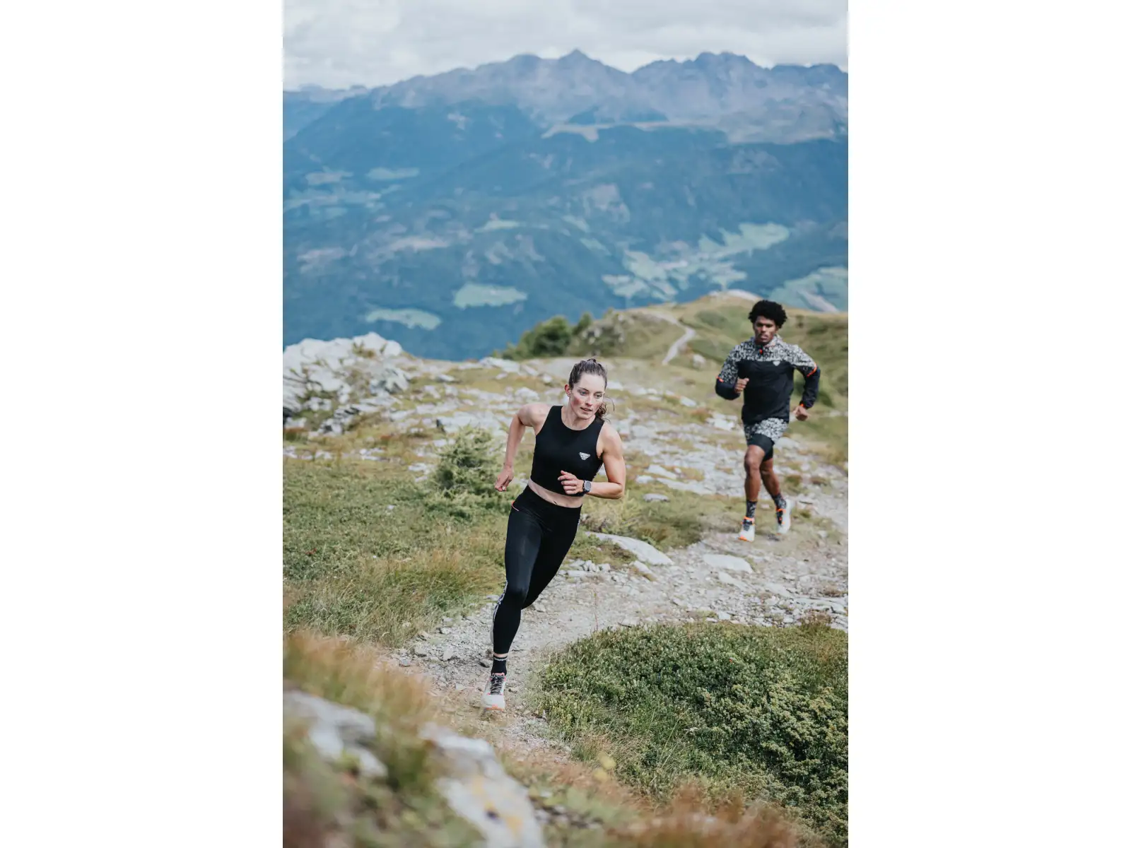 Dynafit Trail 7/8 dámské běžecké legíny Black Out/Overcast