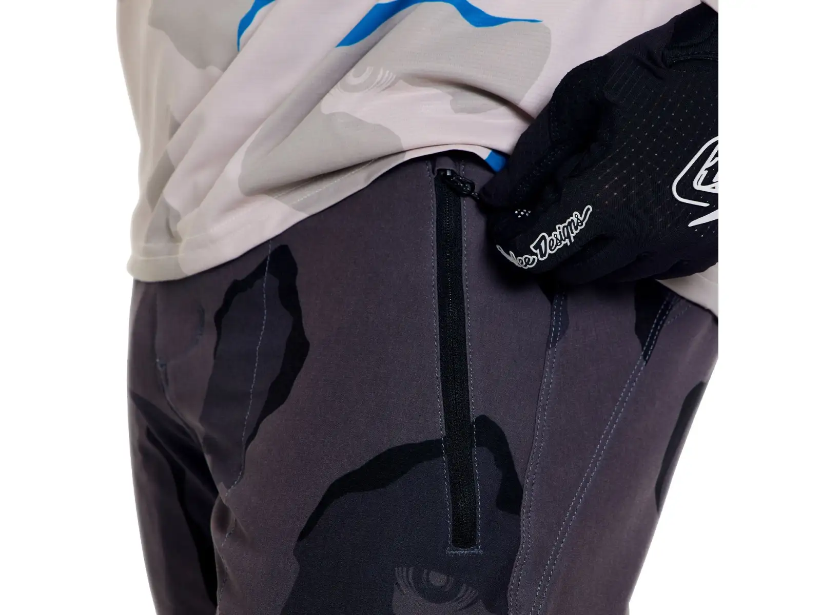 Troy Lee Designs Skyline Pro pánské kalhoty Flow Camo Carbon