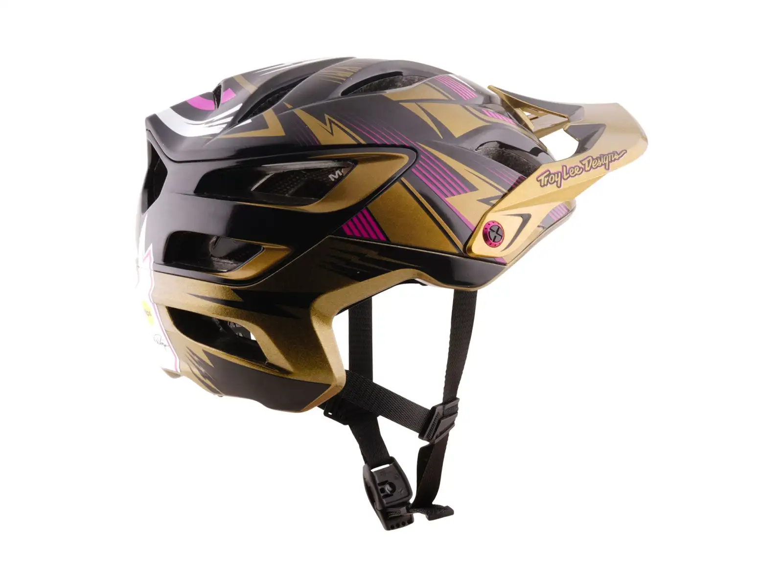 Troy Lee Designs A3 MIPS Cyclops helma Gold/Black