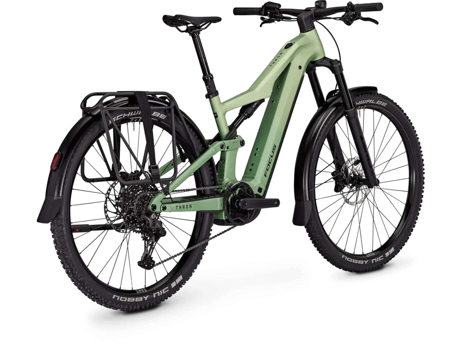 Focus THRON 7 EQP 720Wh celoodpružené elektrokolo Mintgrey / Artichokegreen