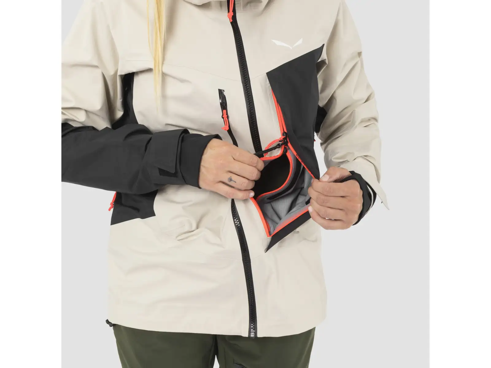 Salewa Sella 3L Powertex dámská bunda Oatmeal/0910
