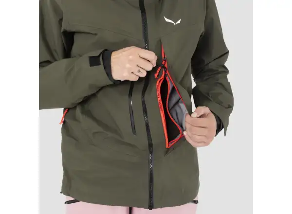 Salewa Sella 3L Powertex dámská bunda Dark Olive