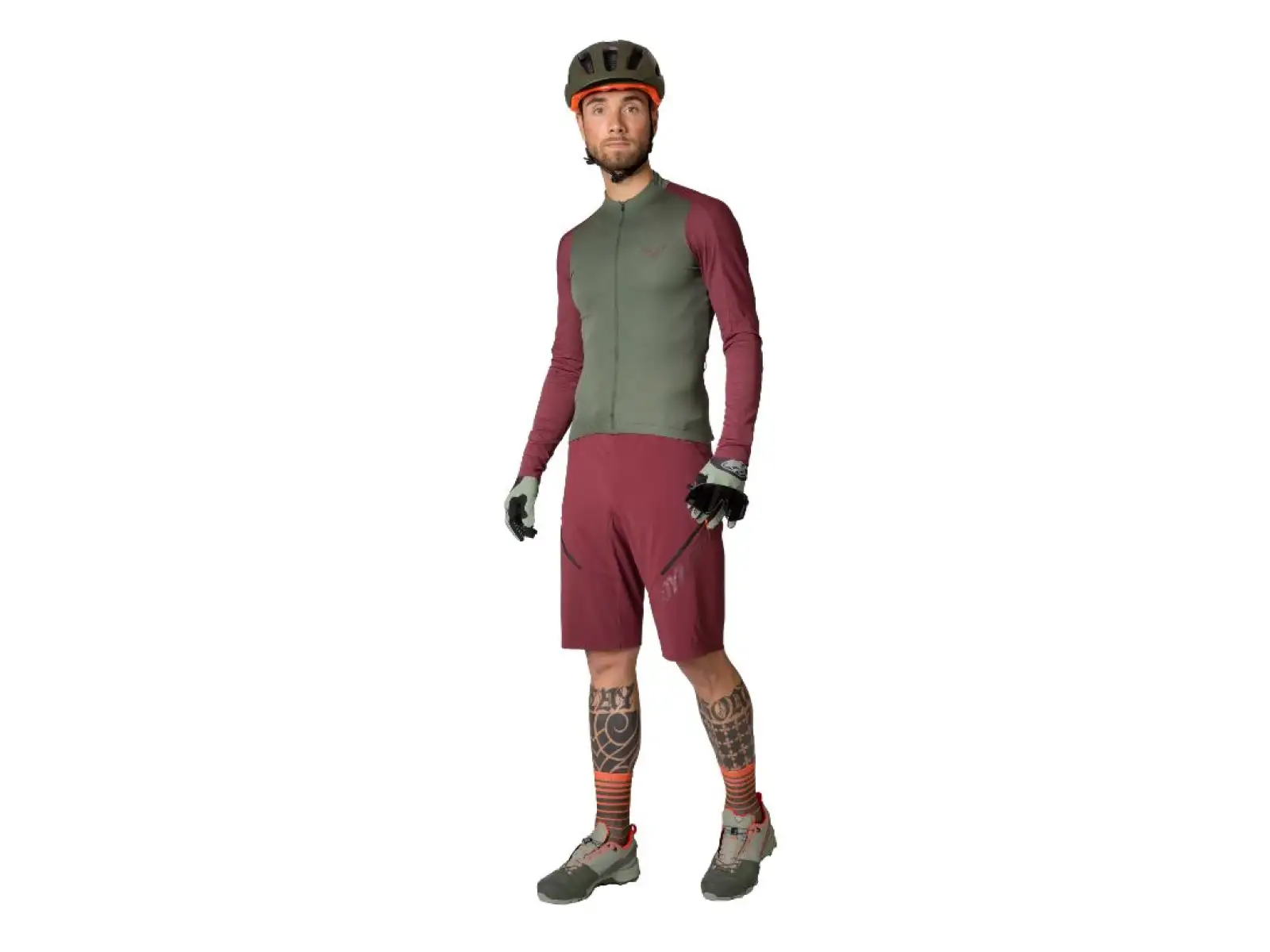 Dynafit Ride Light Dynastretch pánské cyklistické kraťasy bez vložky Burgundy