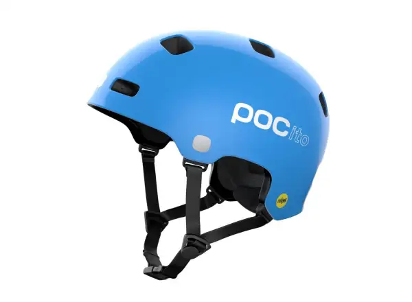 POC POCito Crane MIPS dětská přilba Fluorescent Blue
