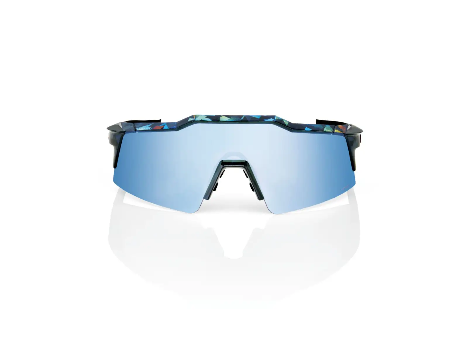 100% Speedcraft brýle Black Holographic/HiPER Blue Multilayer Mirror
