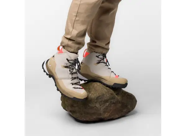 Salewa Puez Knit Mid PTX dámská outdoorová obuv Oatmeal/Quicksand