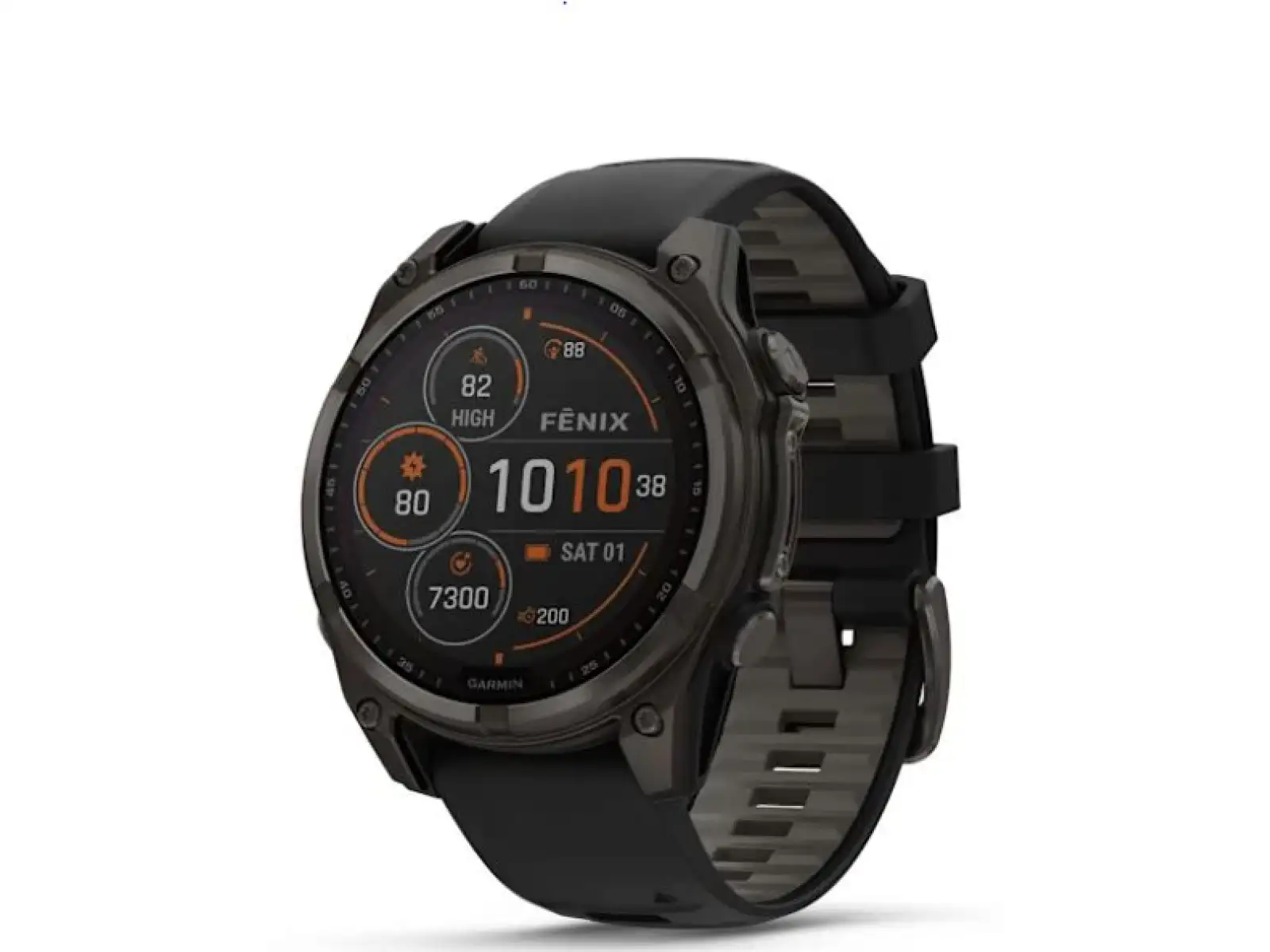Garmin fenix 8 - 47 mm Solar Sapphire chytré hodinky Carbon Gray DLC Titanium Black/Gray