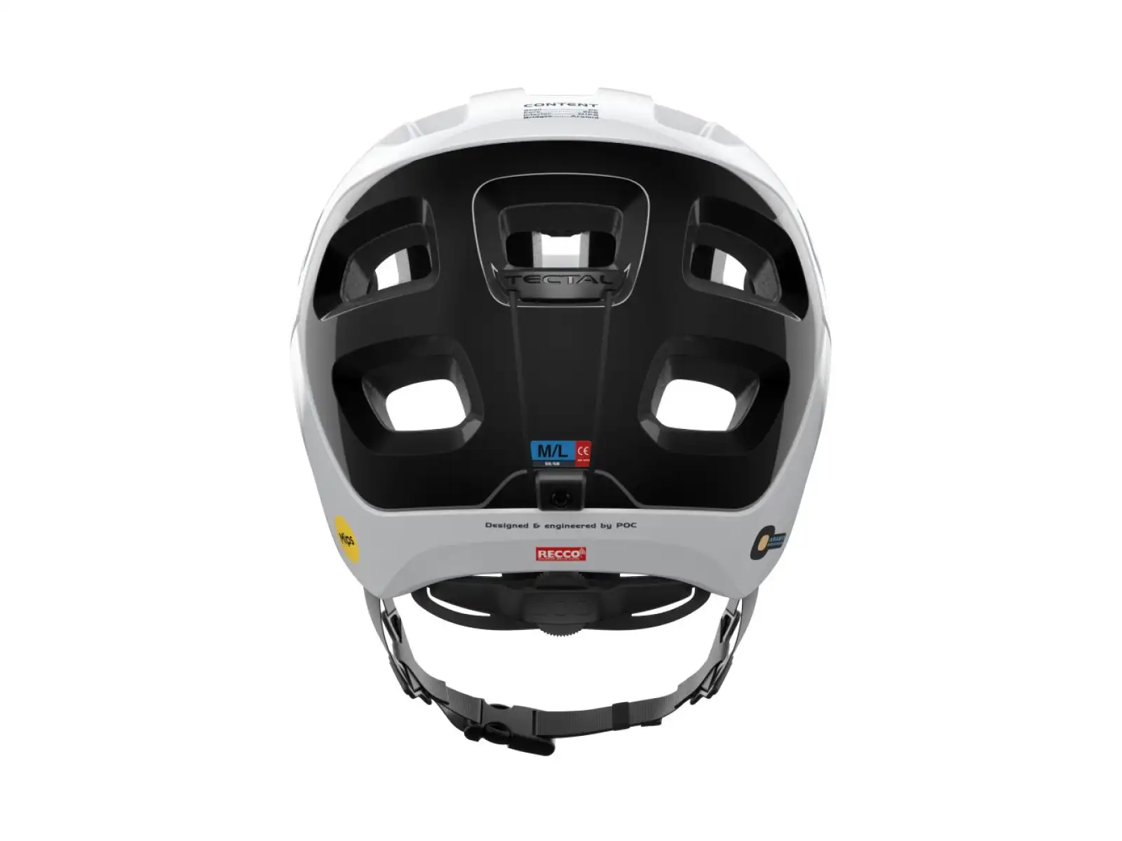 POC Tectal Race MIPS přilba Hydrogen White/Uranium Black