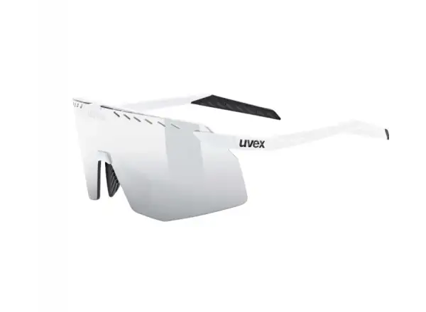 Uvex Pace Stage cyklistické brýle White matt/Mirror Silver