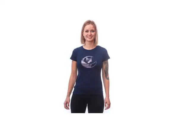 Sensor Merino Active PT Fox dámské triko krátký rukáv Deep Blue